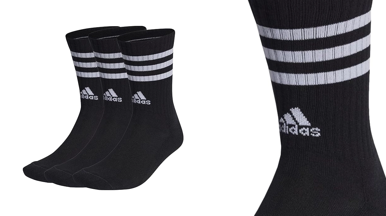 adidas 3-stripes Cushioned Crew Socks