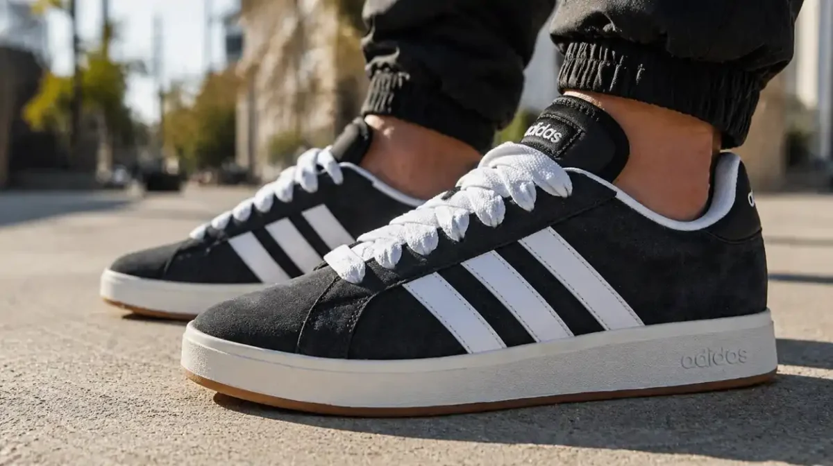 Zapatillas Adidas Grand Court Base 00s negras unisex