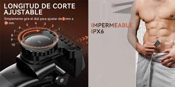 Afeitadora corporal masculina 3 en 1 Maxgroom oferta
