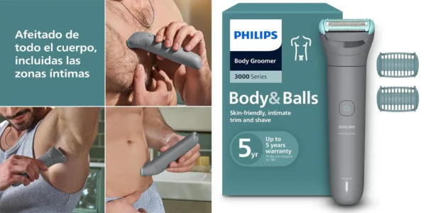 Afeitadora corporal Philips Body & Balls Series 3000