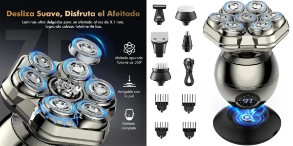 Afeitadora para cabeza iWarmbase 6 en 1