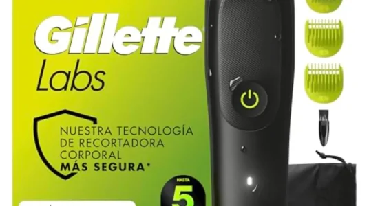 Afeitadora corporal GilletteLabs i5 Body + Intimate con tecnología Skinfirst y 4 peines para cuerpo y zonas íntimas