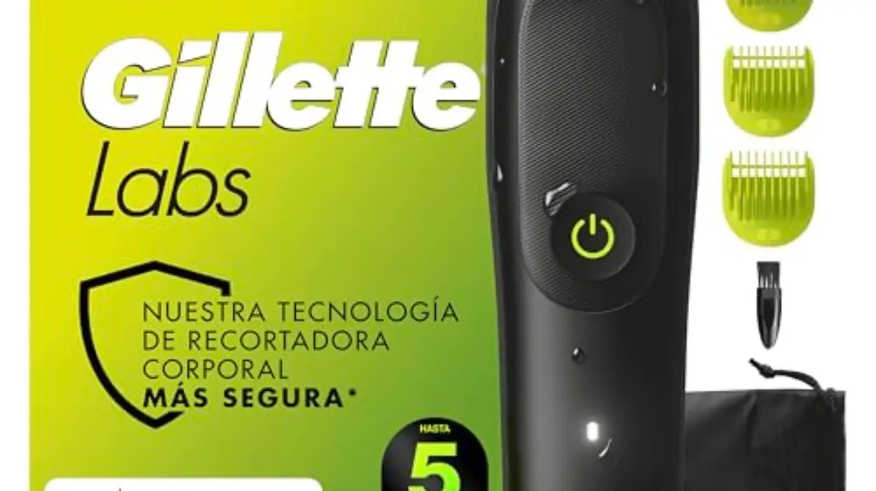 Afeitadora corporal GilletteLabs i5 Body + Intimate con tecnología Skinfirst y 4 peines para cuerpo y zonas íntimas
