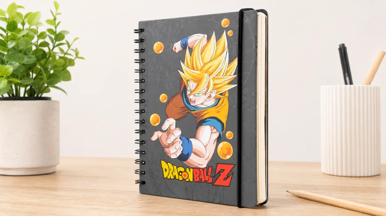 Agenda oficial Dragon Ball 2026/2027 en formato A5 con stickers