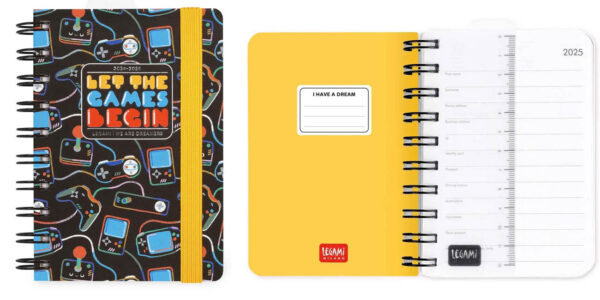 Agenda diaria Legami 2025 Let the Games Begin