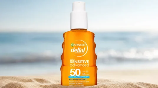 Protección solar completa con Garnier Delial Sensitive Advanced Agua Solar Hidratante FPS 50 de 150 ml