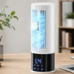 Aire acondicionado portátil 6 en 1 con ventilador y humidificador, 3 velocidades y temporizador