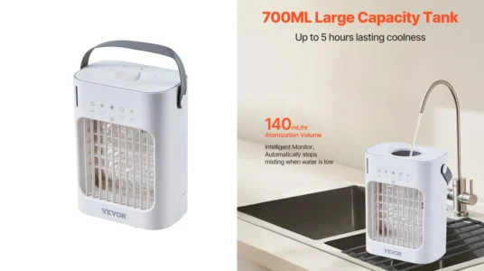 aire acondicionado portátil Vevor con 3 velocidades