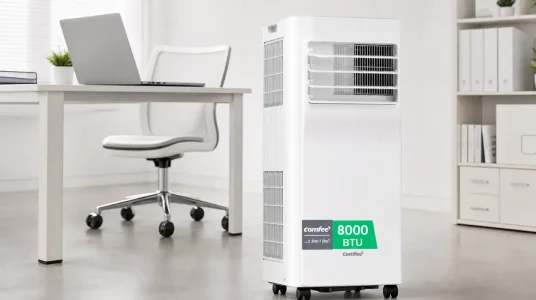 Aire acondicionado portátil COMFEE Pingüino 3 en 1 con 8000 BTU, app y mando a distancia