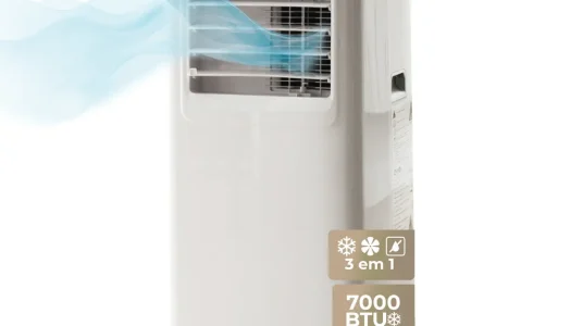 Aire acondicionado portátil EVVO Clima P7, silencioso y eficiente, 7000 BTU