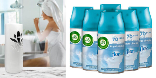 Airwick freshmatic suavizante flor pack ahorro
