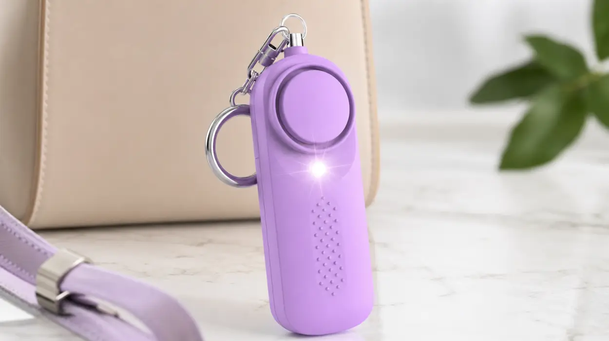 Alarma personal Qoosea Safesound de 130 dB con luz LED y llavero