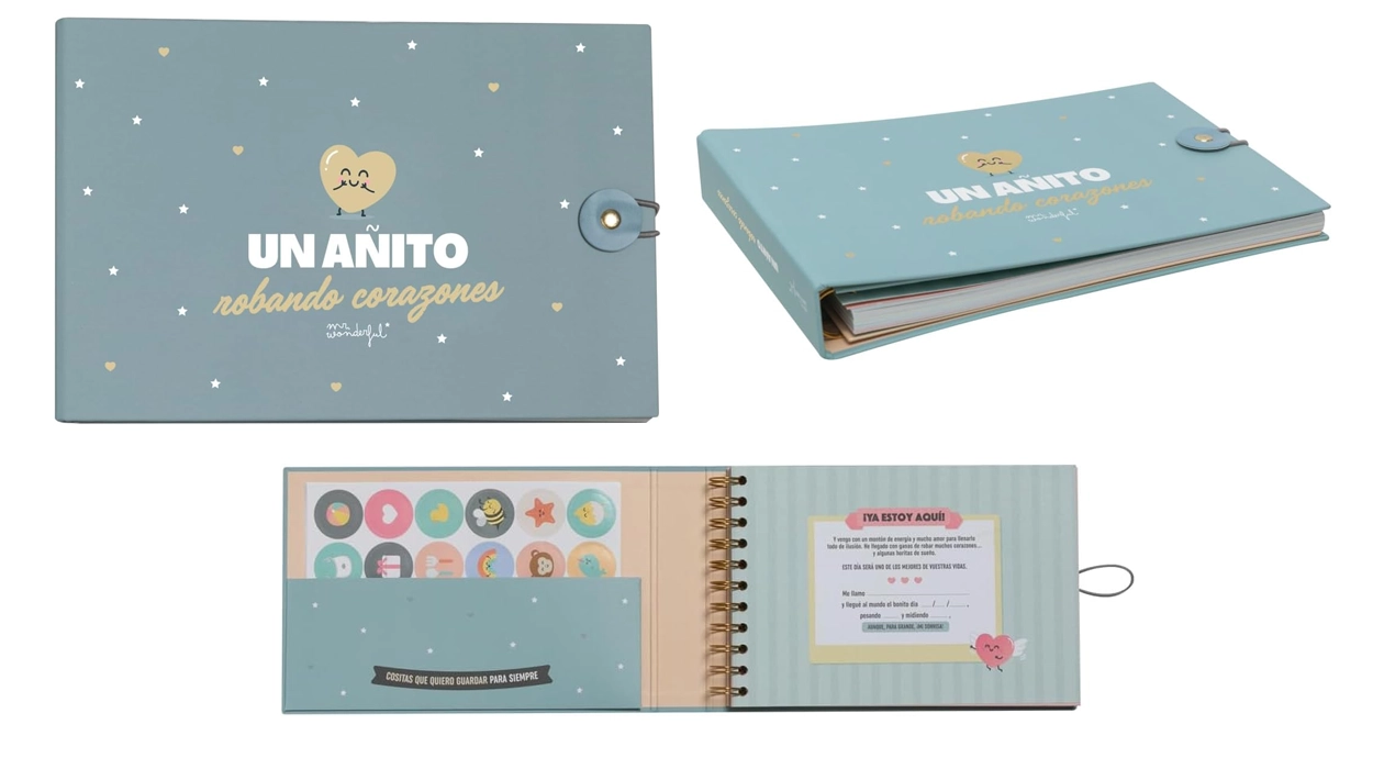 álbum de fotos para bebé de 1 año Mr. Wonderful “un añito robando corazones”
