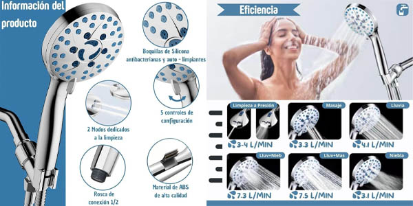 Alcachofa de ducha Asre de alta presión