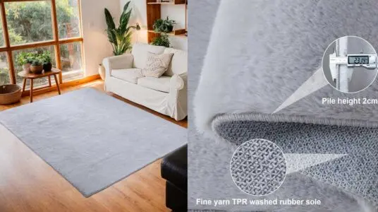 Alfombra mullida Okyuk barata