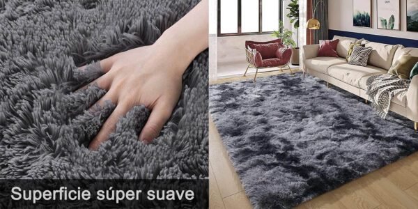 Alfombra de pelo largo 80 x 160 cm