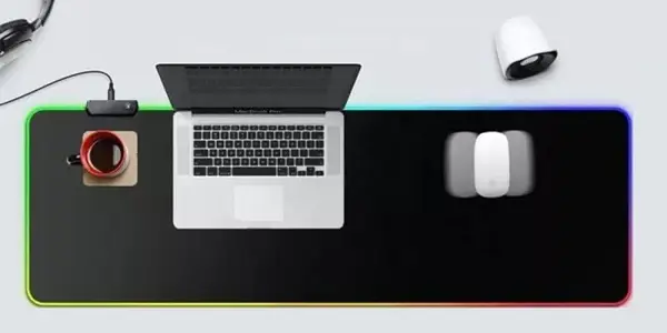 Alfombrilla de ratón RGB gaming XXL