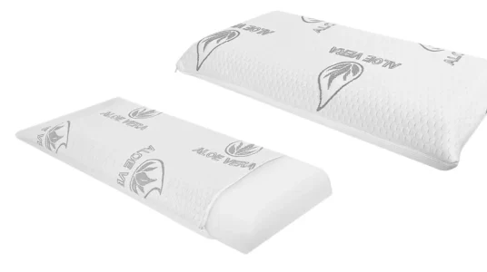almohada viscoelástica con espuma y funda transpirable