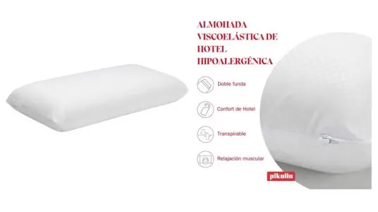 Almohada viscoelástica hotel Pikolin Home barata