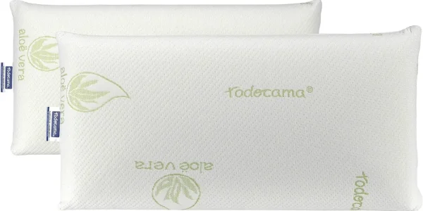 Chollo almohadas todocama viscoelásticas aloe vera plus antiácaros