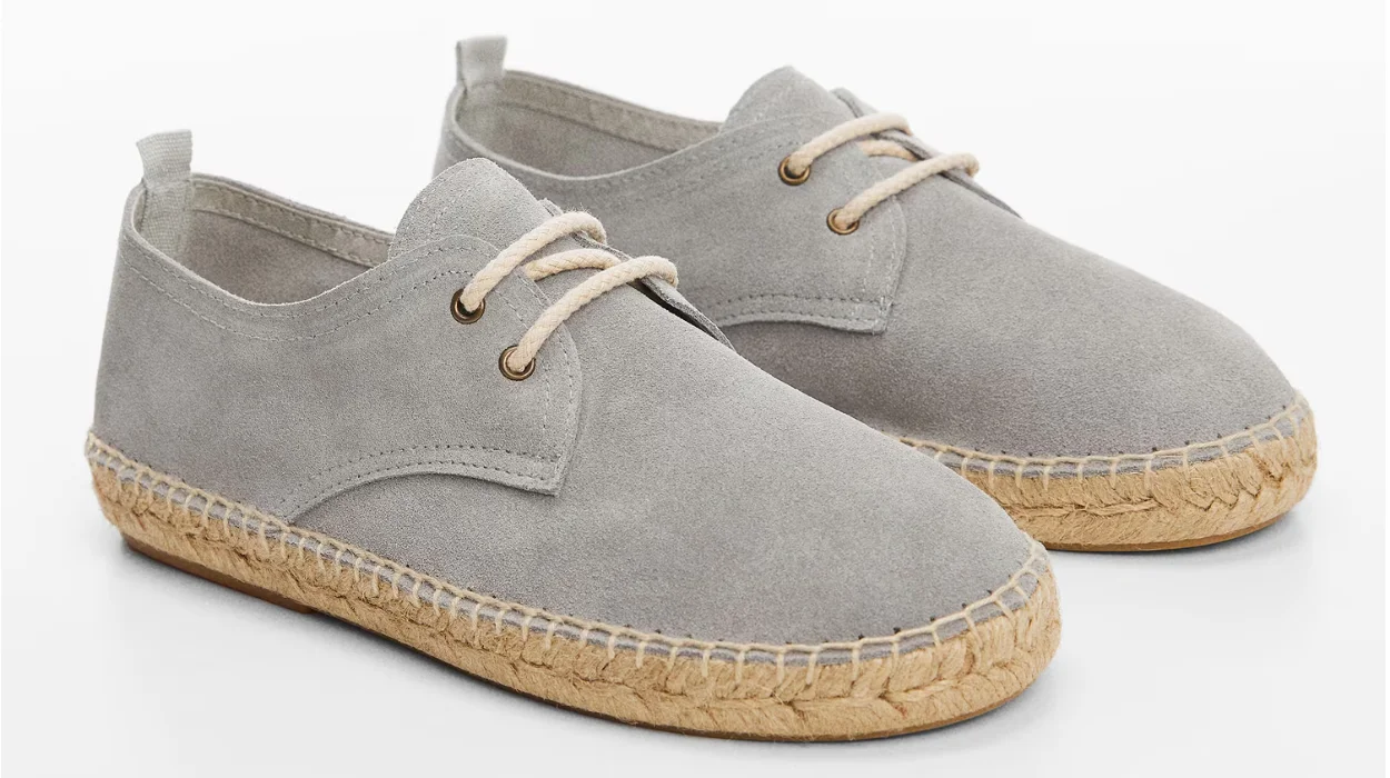 alpargatas de piel Mango Outlet para niños