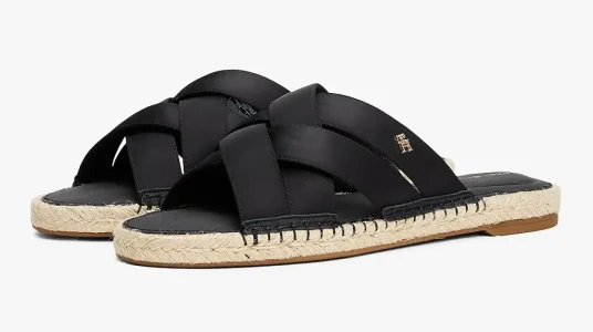 Alpargatas planas Tommy Hilfiger Satin Espadrille Mule