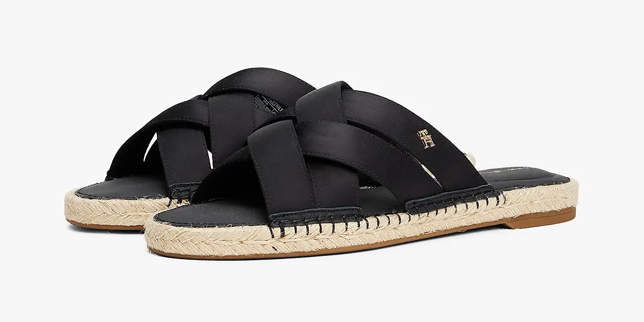 Alpargatas planas Tommy Hilfiger Satin Espadrille Mule