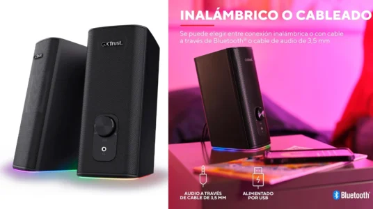 altavoces bluetooth trust gaming gxt 612 cetic pc rgb