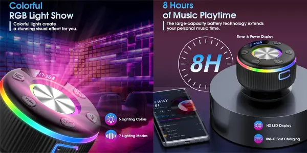 Altavoz portátil Dotn para ducha