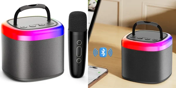 Karaoke portátil JYX con micrófono y Bluetooth