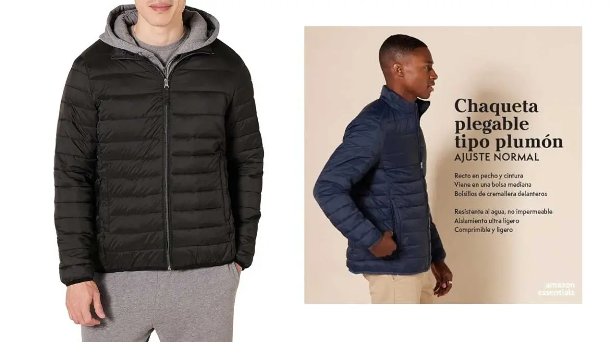 Chaqueta plumífero Amazon Essentials para hombre
