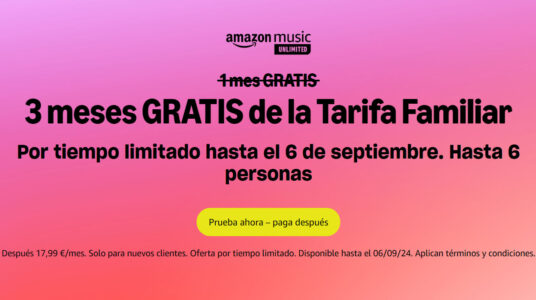 Amazon Music Unlimited Tarifa Familiar 3 meses gratis