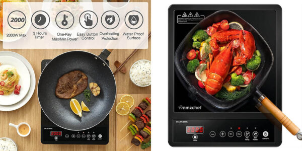Amzchef placa inducción portátil chollo