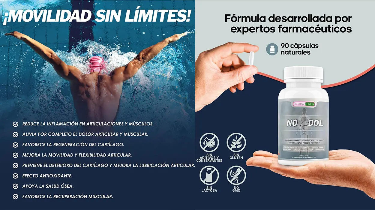 Analgésico antiinflamatorio Healthy Fusion No + Dol de 90 cápsulas barato