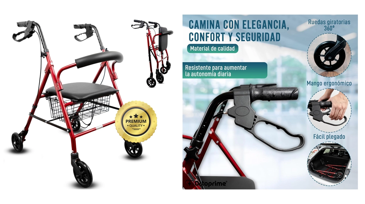 andador para ancianos OrtoPrime Rollator