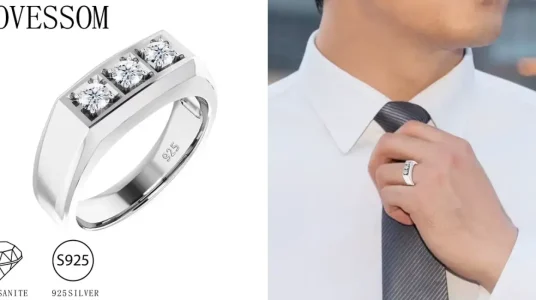 Anillo de plata de ley 925 LOVESSOM
