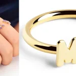 Anillo ajustable en plata Singularu Letter Diamond