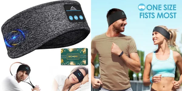 Antifaz para dormir con auriculares inalámbricos