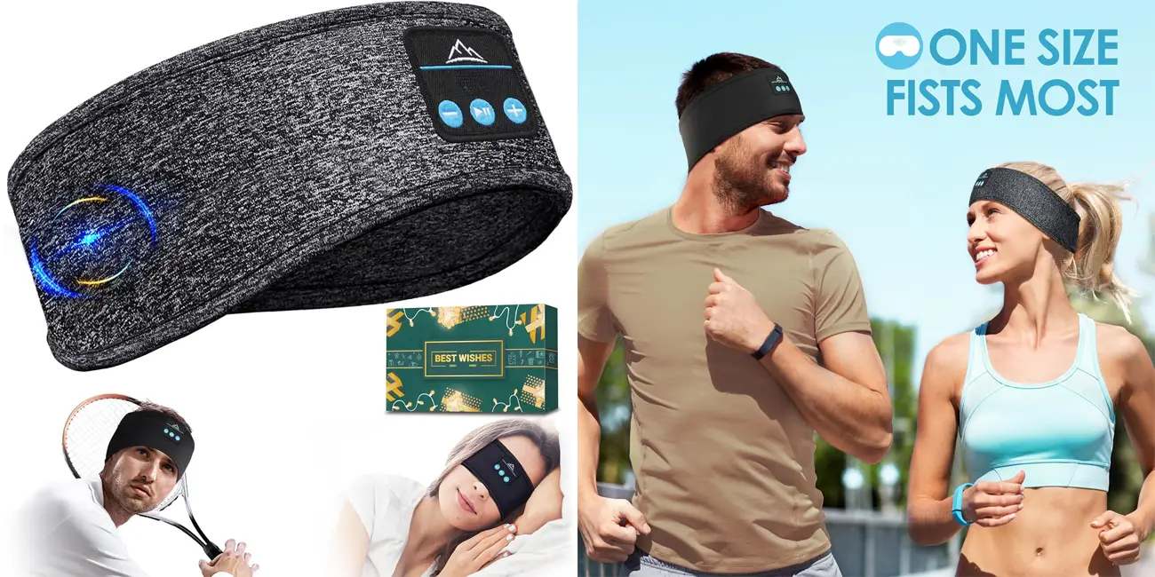 Antifaz para dormir con auriculares inalámbricos