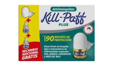 antimosquitos eléctrico Kill-Paff con difusor y 2 recambios