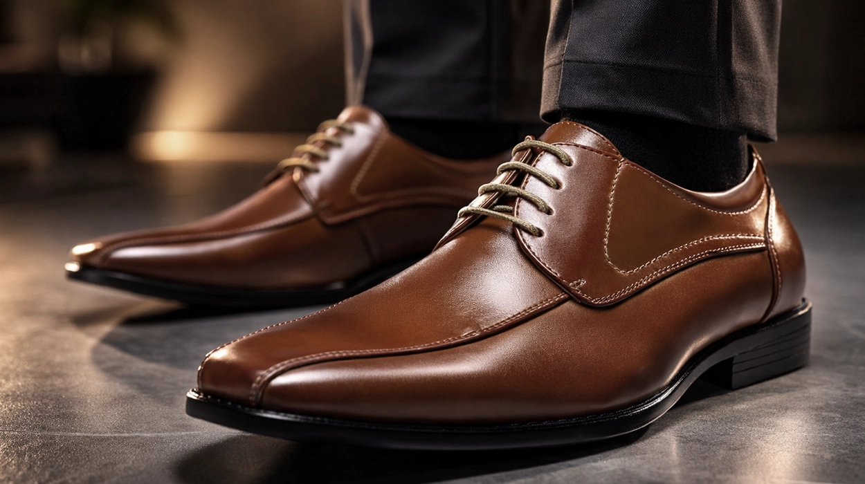 zapatos de cordones Bruno Marc Oxford marrones para hombre