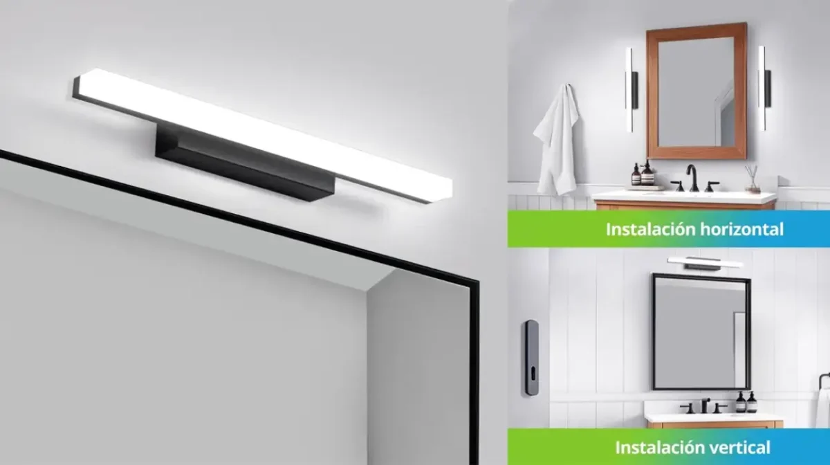 El aplique LED para baño más vendido de Amazon: 800 lúmenes y fácil instalación