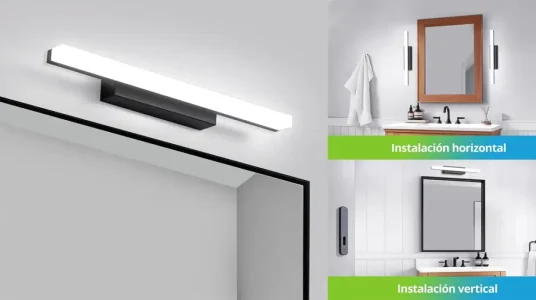 Aplique LED Yafido de 40 cm para espejo de baño