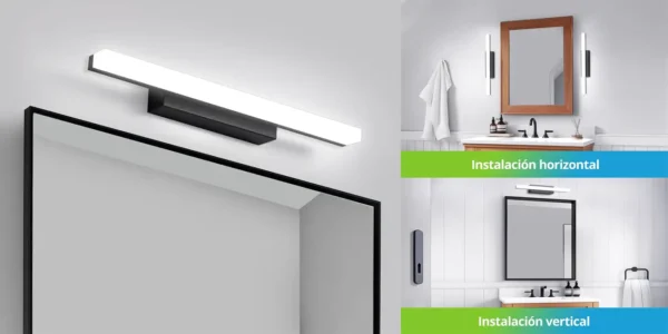 Aplique LED Yafido de 40 cm para espejo de baño