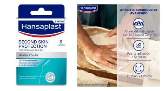apósitos pequeños Hansaplast Second Skin Protection baratos
