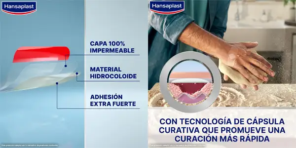 apósitos pequeños Hansaplast Second Skin Protection oferta