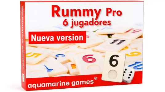 Juego de mesa Aquamarine Games Rummy Pro para 6 jugadores barato en Amazon