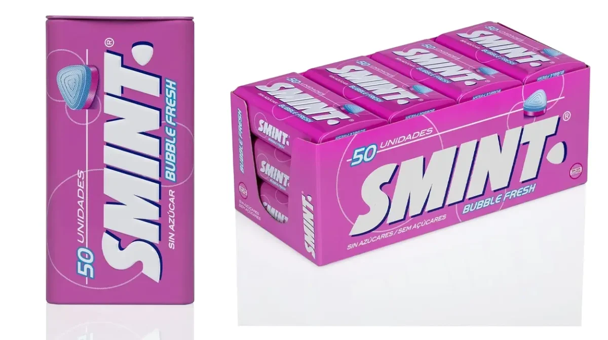 Pack de 12 latas de caramelos Smint BubbleFresh de 50 unidades