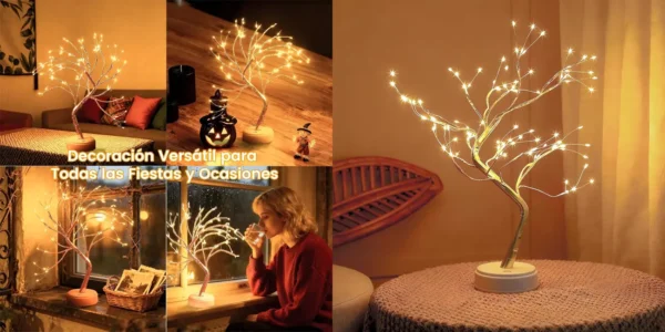 Arbol decorativo Rintea con iluminación LED