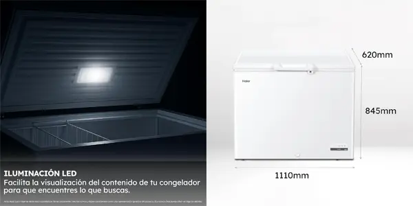 Arcón congelador Haier HCE301E